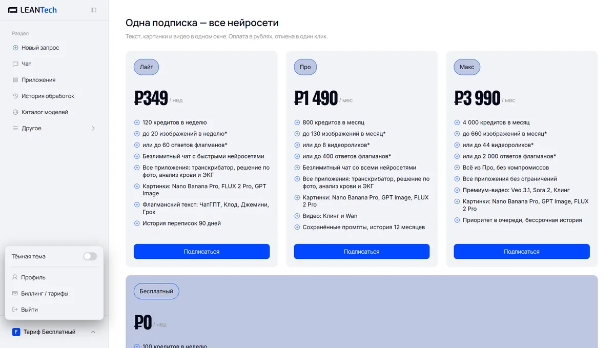 Оплата Hailuo AI картой РФ